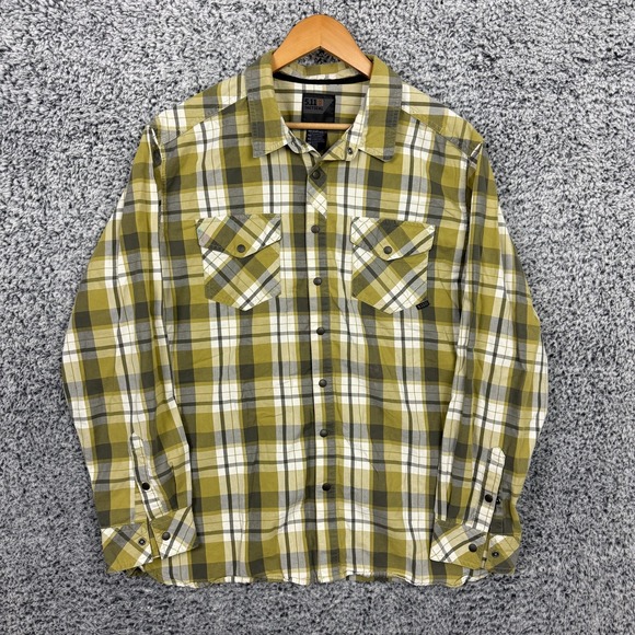 5.11 Tactical Shirt Mens XL Plaid Peak Snap Front Rapid Draw Outdoor Workwear - Picture 1 of 15